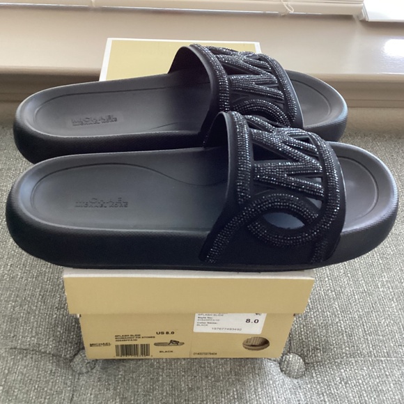 Michael Kors MICHAEL MMK Splash Slide Sandals, size 8 - Picture 10 of 10